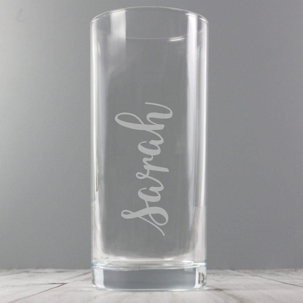 Personalised Name Only Engraved Hi Ball Glass: 2 - Highball Glasses By Gift Moments