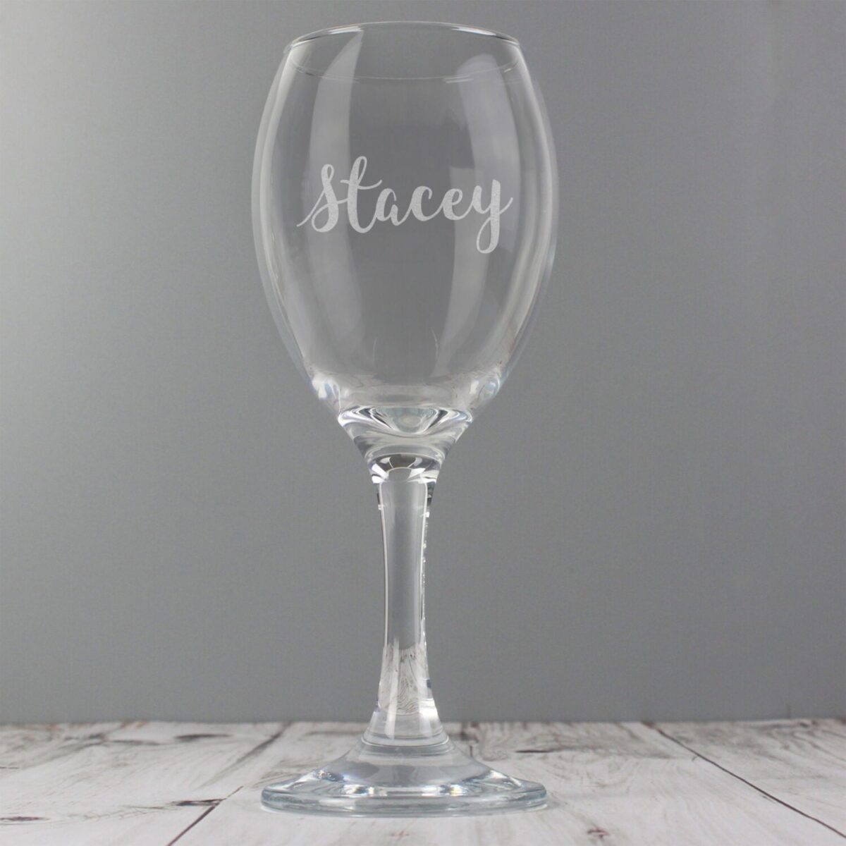 Personalised Name Only Engraved Wine Glass: 2 - Wine Glasses By Gift Moments