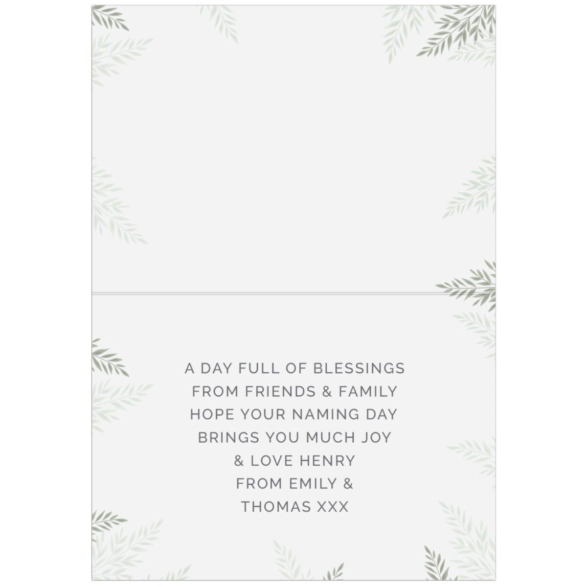 Personalised Naming Day Card: 4 - Greeting Cards By Gift Moments