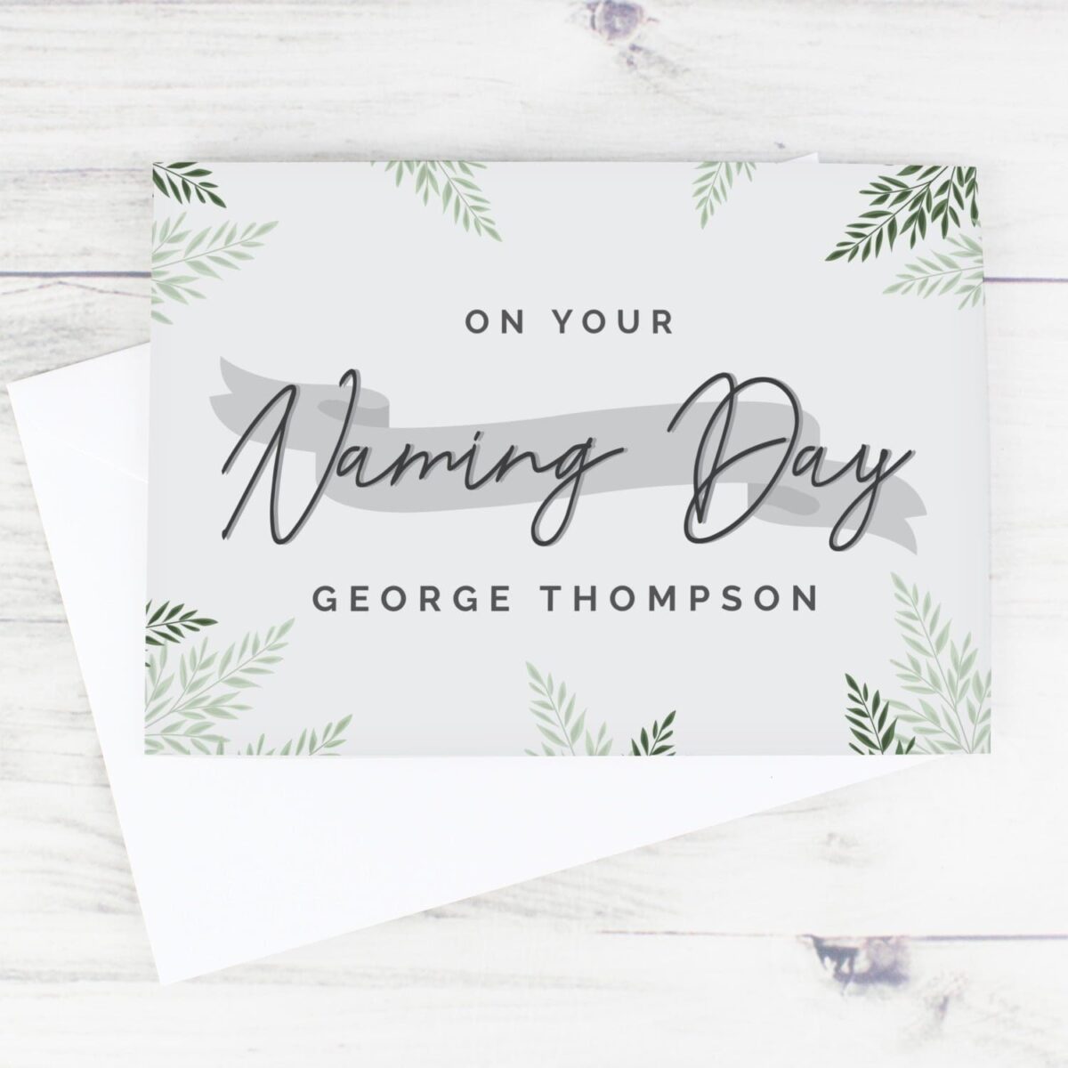 Personalised Naming Day Card: 2 - Greeting Cards By Gift Moments