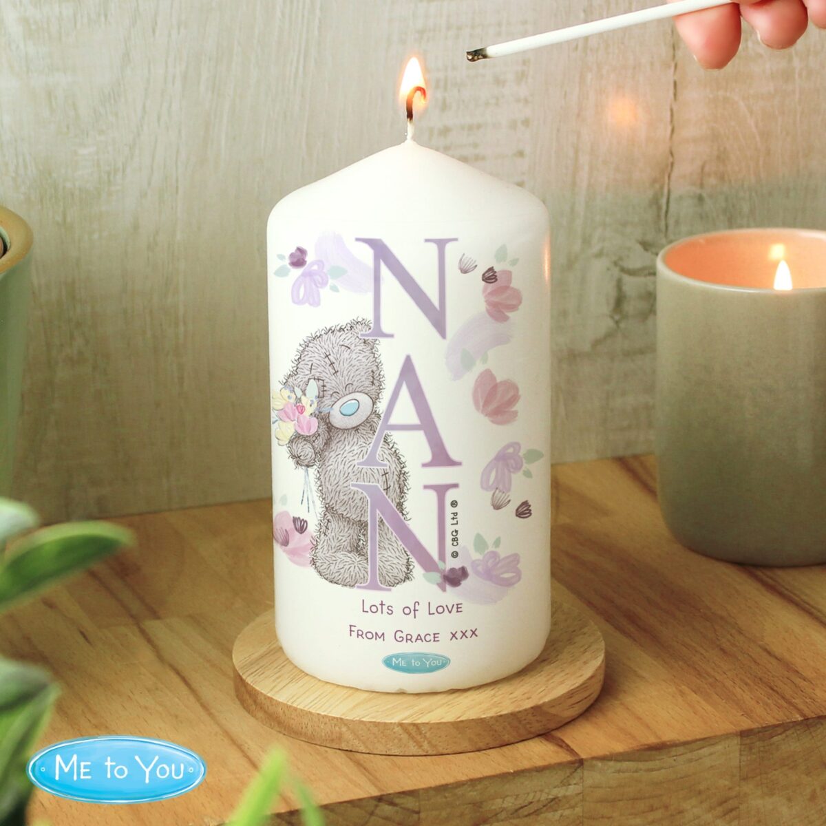 Personalised Me to You NAN Pillar Candle: 2 - Candles