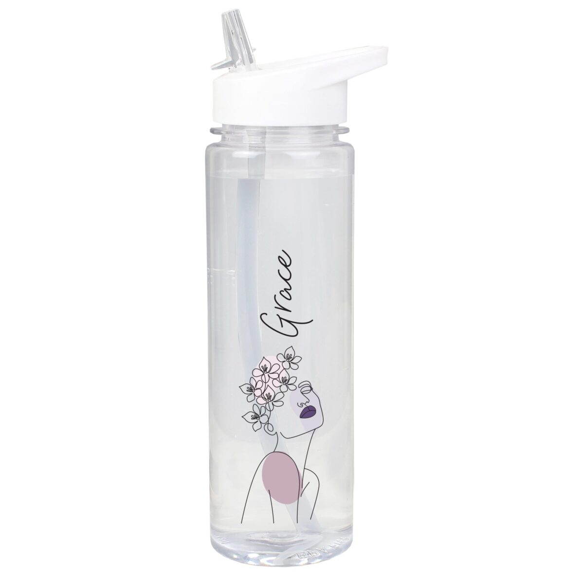 Personalised Natalia Line Art Water Bottle: 2 - Water Bottles By Gift Moments