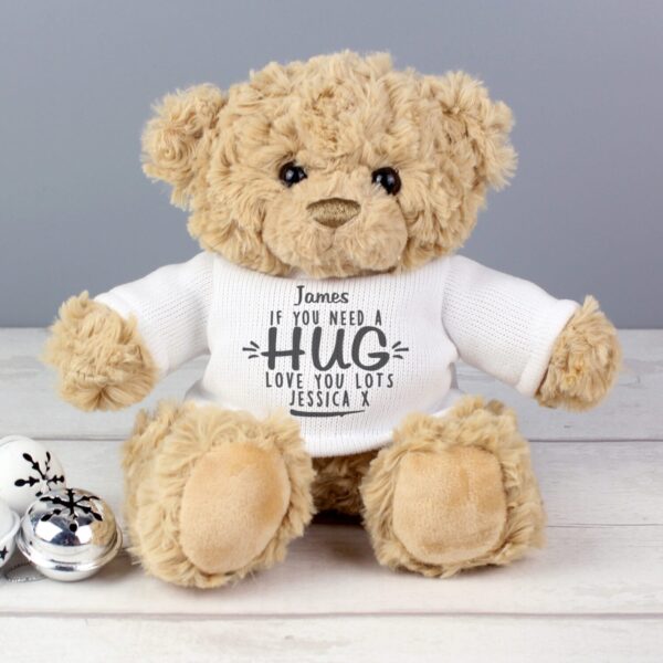 Personalised If You Need A Hug Teddy Bear: 1 - Teddy Bears & Soft Toys By Gift Moments
