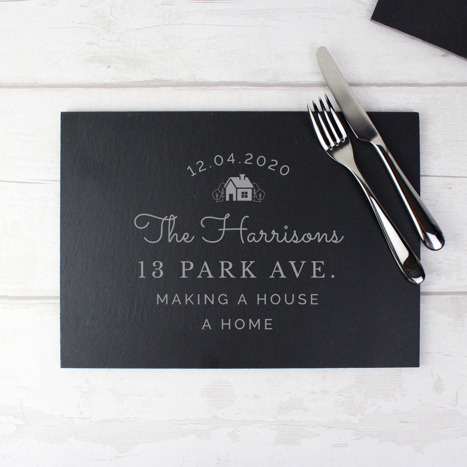 Personalised New Home Slate: 1 - Placemats By Gift Moments
