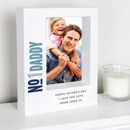Personalised No.1 5x7 Box Photo Frame: 3 - Photo Frames By Gift Moments