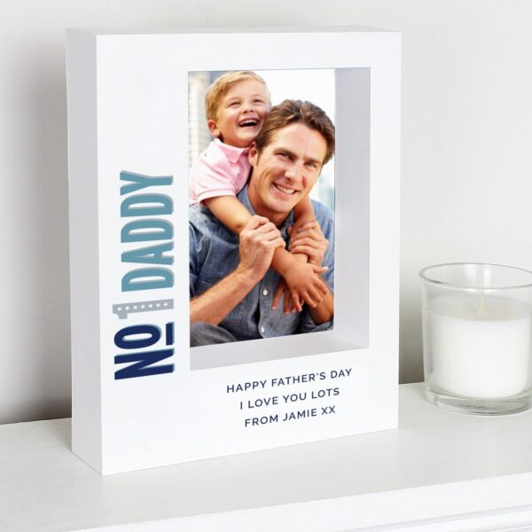 Personalised No.1 5x7 Box Photo Frame: 3 - Photo Frames By Gift Moments