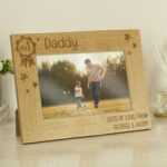 Personalised No.1 6x4 Landscape Wooden Photo Frame: 1 - Photo Frames By Gift Moments