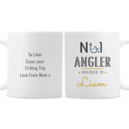 Personalised No.1 Angler Mug: 4 - Mugs By Gift Moments