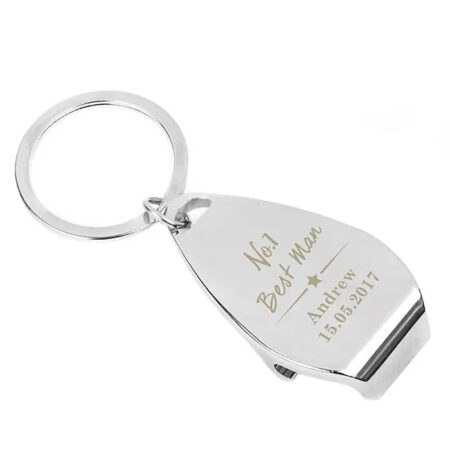 Personalised No.1 Bottle Opener Keyring: 3 - Barware By Gift Moments
