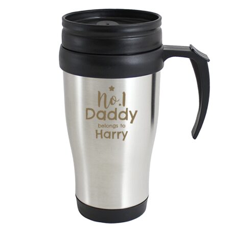 Personalised No.1 Daddy Travel Mug: 4 - Travel Mugs By Gift Moments