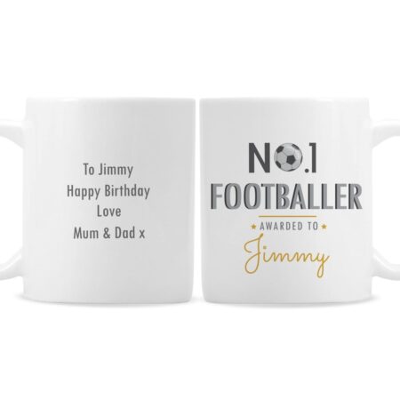 Personalised No.1 Footballer Mug: 4 - Mugs By Gift Moments