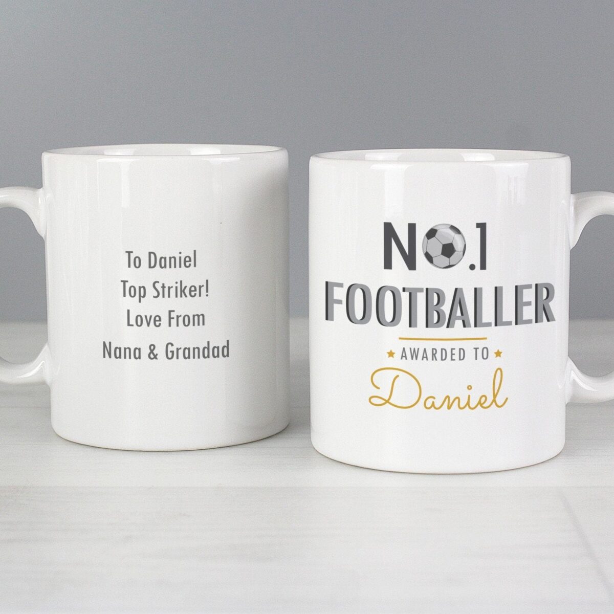 Personalised No.1 Footballer Mug: 1 - Mugs By Gift Moments