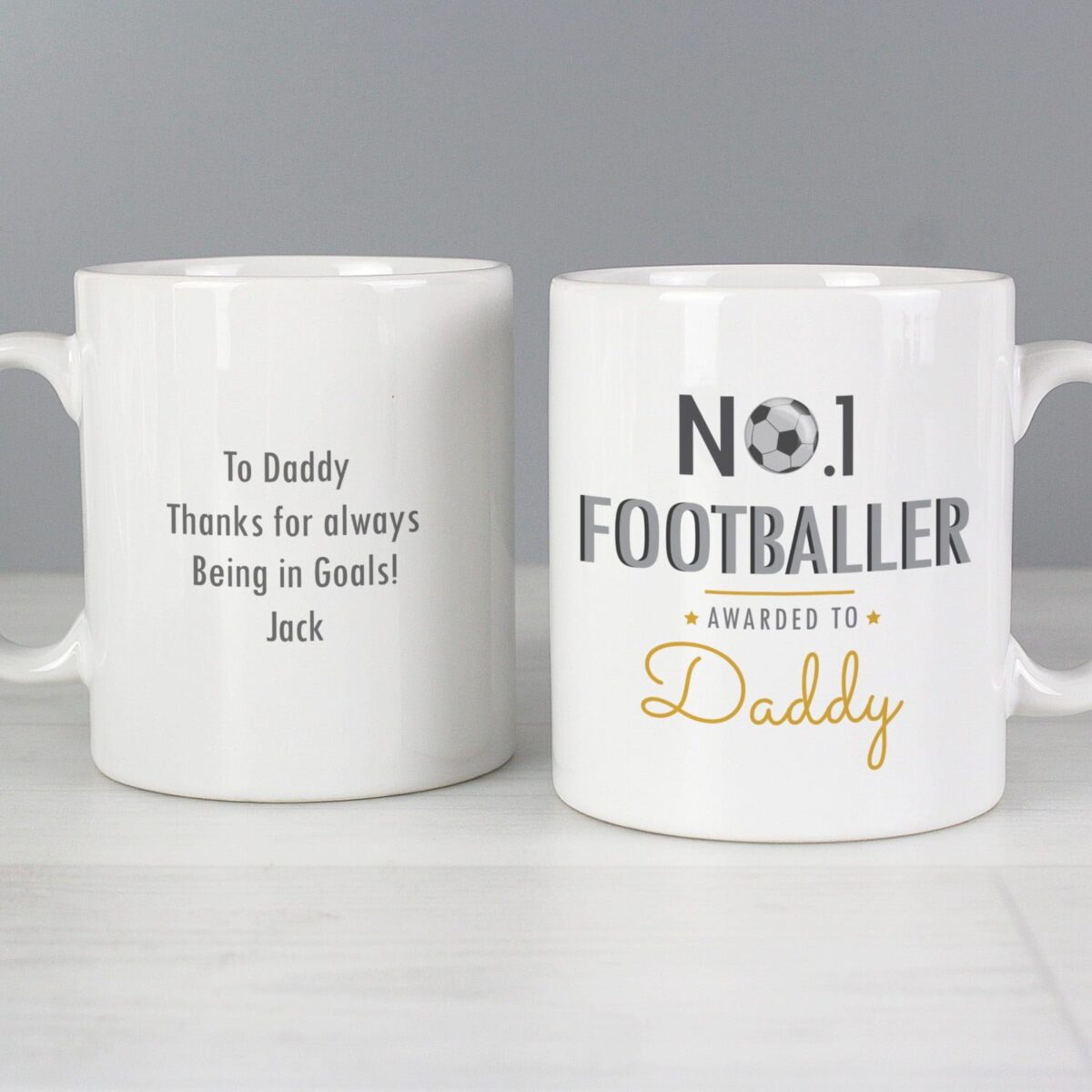 Personalised No.1 Footballer Mug: 3 - Mugs By Gift Moments