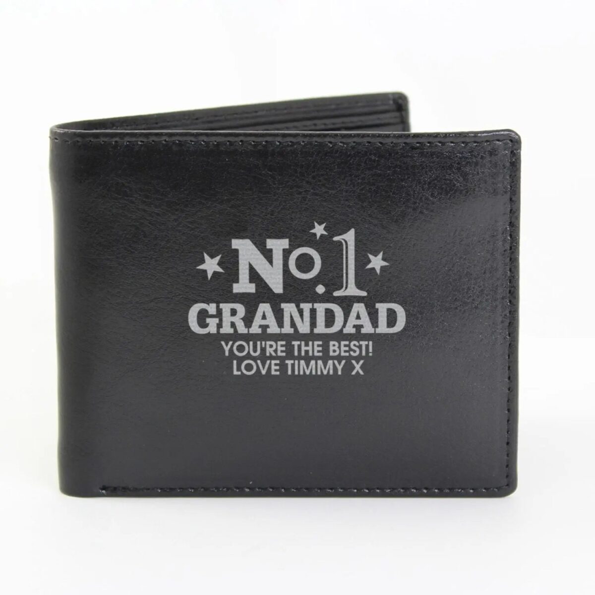 Personalised No.1 Leather Wallet: 4 - Wallets & Money Clips By Gift Moments