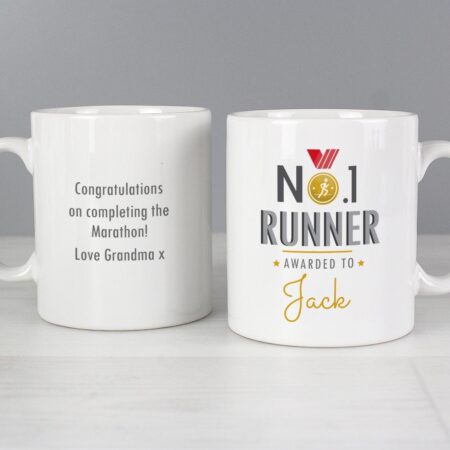 Personalised No.1 Runner Mug: 1 - Mugs By Gift Moments