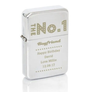 Personalised The No.1 Silver Lighter: 2 - Smoking Accessories By Gift Moments