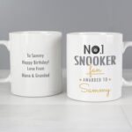 Personalised no 1 snooker fan mug