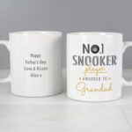 Personalised no 1 snooker player mug