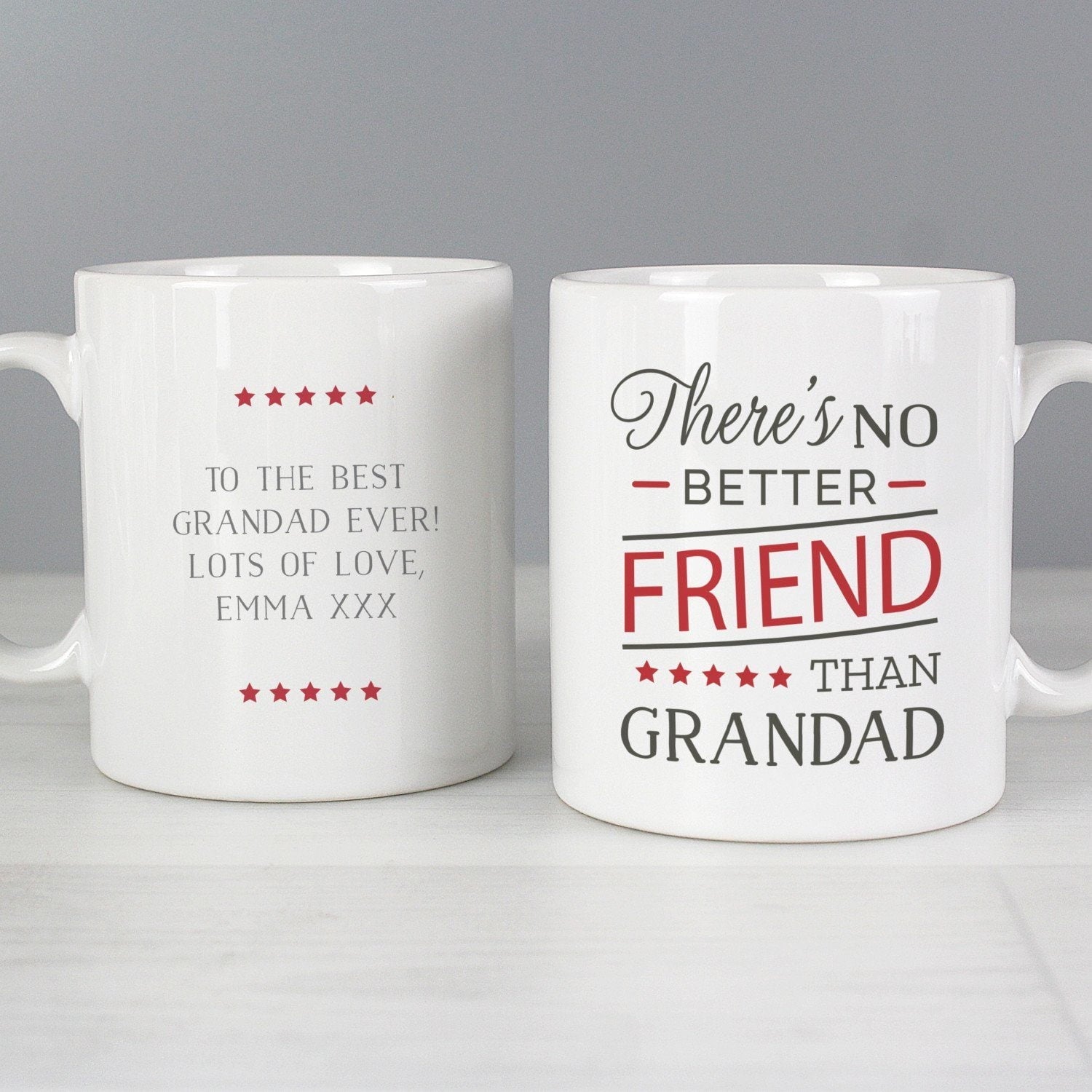 Personalised ’No Better Friend Than Grandad’ Mug: 1 - Mugs By Gift Moments