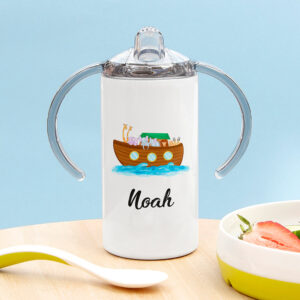 Personalised Noah’s Ark Kids Sippy Cup: 3 - Kids Bottles By Gift Moments