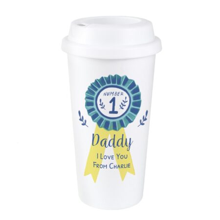 Personalised Number 1 Travel Mug: 5 - Travel Mugs By Gift Moments