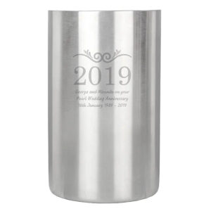 Personalised Number Frame Wine Cooler: 3 - Barware By Gift Moments
