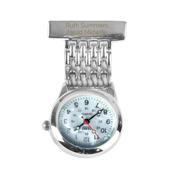 Personalised Nurse’s Fob Watch: 2 - Watches By Gift Moments