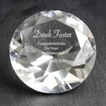 Personalised Occasion Diamond Paperweight: 1 - Paperweights By Gift Moments