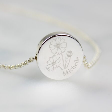 Personalised October Birth Flower Necklace and Box: 6 - Necklaces By Gift Moments