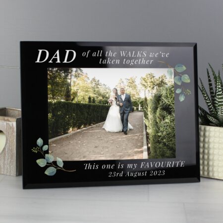 Personalised ’Of All The Walks’ 5x7 Glass Wedding Frame: 4 - Photo Frames By Gift Moments