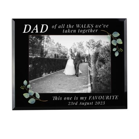 Personalised ’Of All The Walks’ 5x7 Glass Wedding Frame: 5 - Photo Frames By Gift Moments