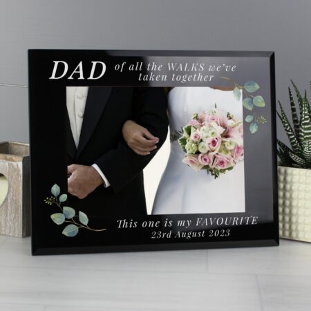 Personalised ’Of All The Walks’ 5x7 Glass Wedding Frame: 2 - Photo Frames By Gift Moments