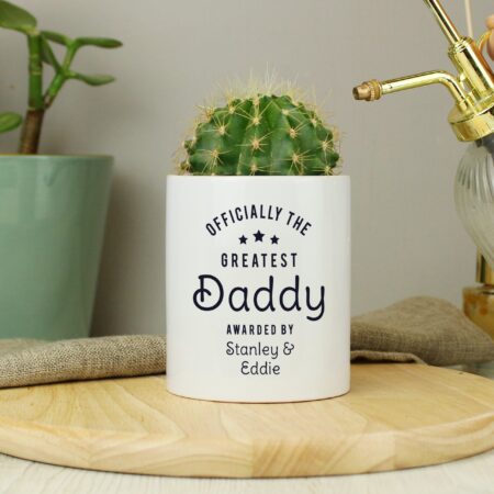 Personalised Officially The Greatest Ceramic Storage Pot: 2 - Storage By Gift Moments