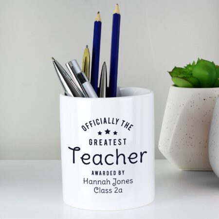 Personalised Officially The Greatest Ceramic Storage Pot: 1 - Storage By Gift Moments