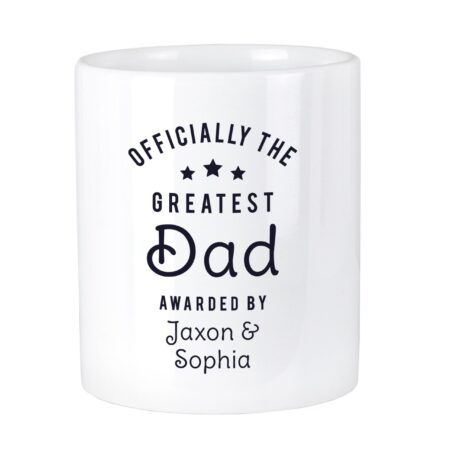 Personalised Officially The Greatest Ceramic Storage Pot: 5 - Storage By Gift Moments