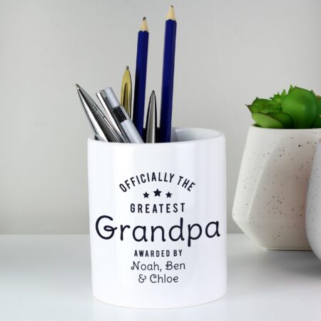Personalised Officially The Greatest Ceramic Storage Pot: 7 - Storage By Gift Moments
