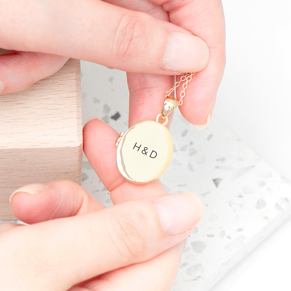 Personalised Oval Photo Locket Pendant Necklaces: 4 - Necklaces By Gift Moments