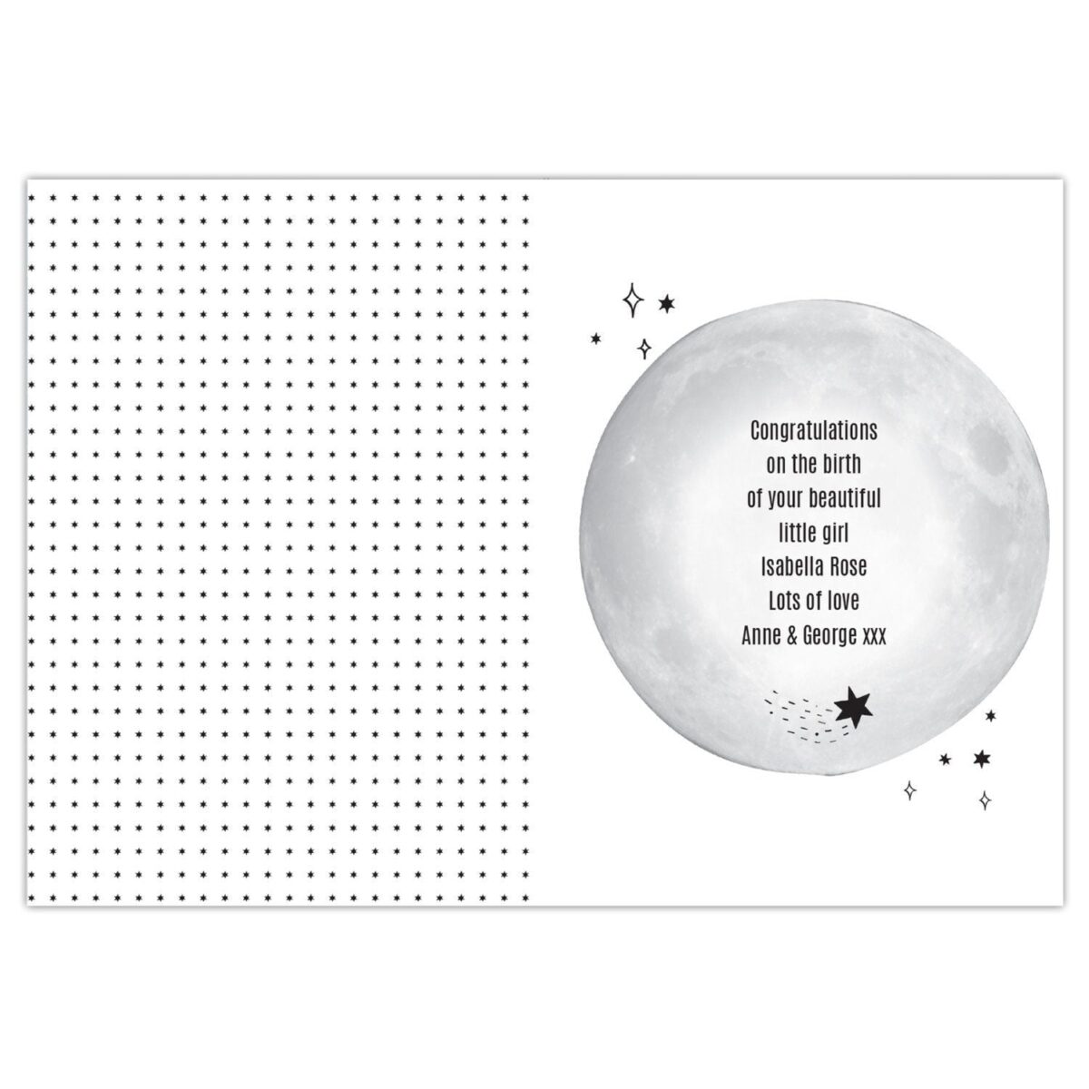 Personalised Over The Moon Card: 3 - Greeting Cards By Gift Moments