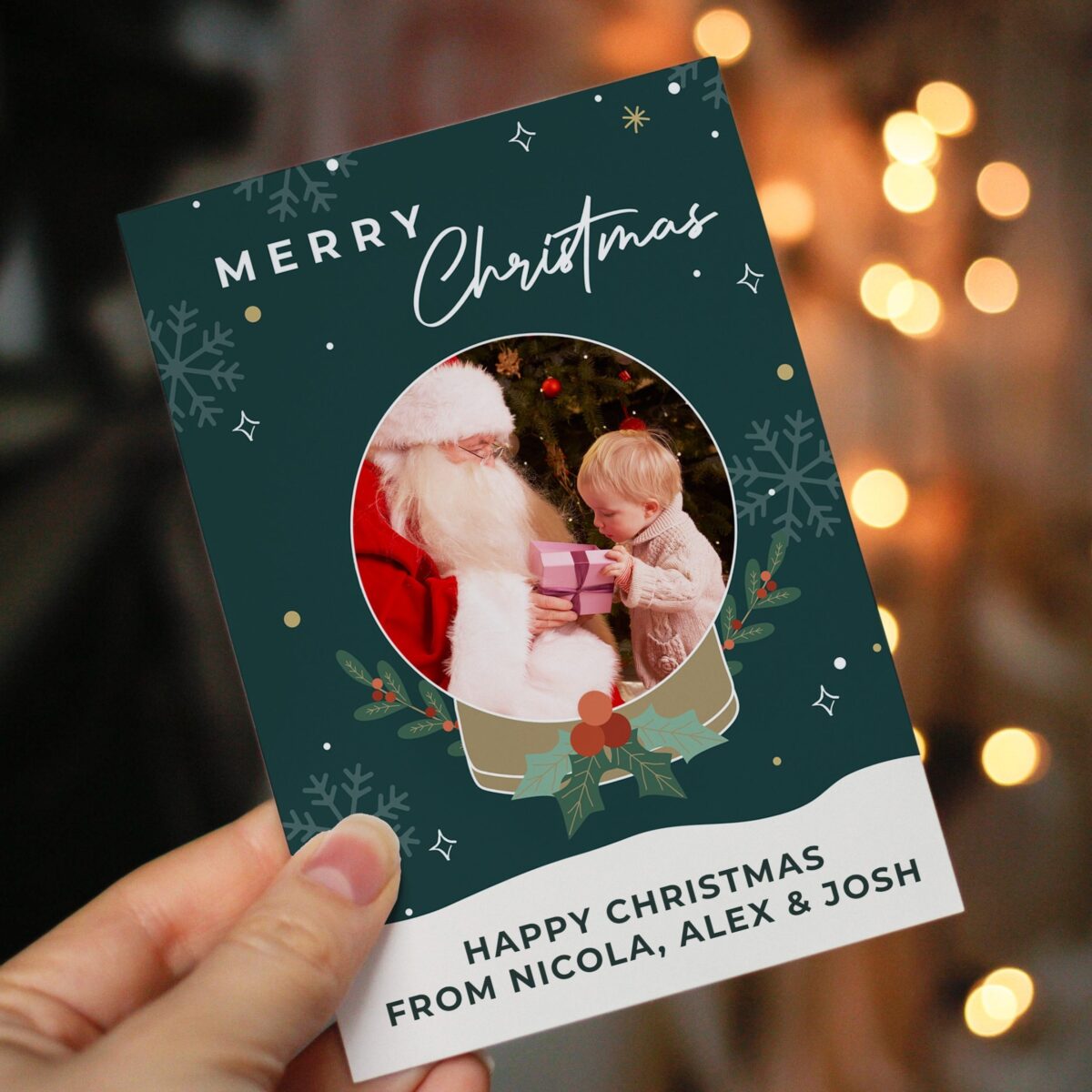 Personalised Pack of 10 Christmas Photo Cards: 2 - Greeting Cards By Gift Moments