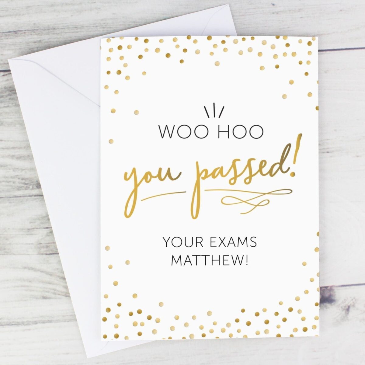 Personalised You Passed! Card: 1 - Greeting Cards By Gift Moments
