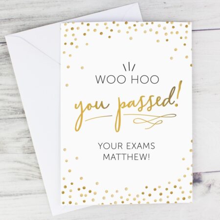 Personalised You Passed! Card: 1 - Greeting Cards By Gift Moments