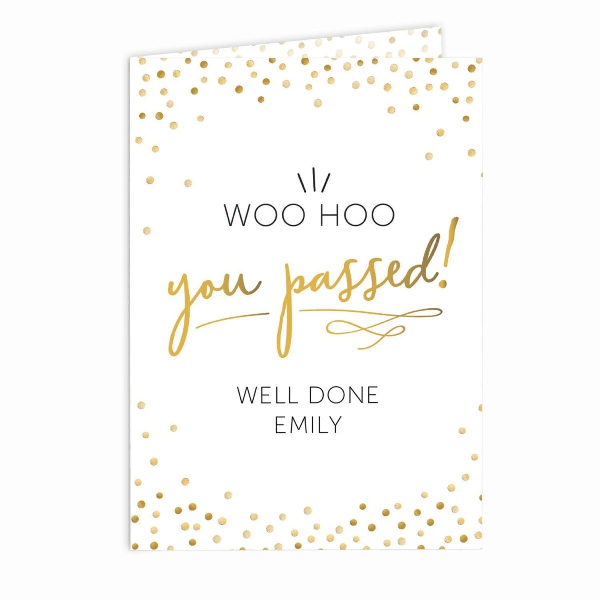 Personalised You Passed! Card: 3 - Greeting Cards By Gift Moments