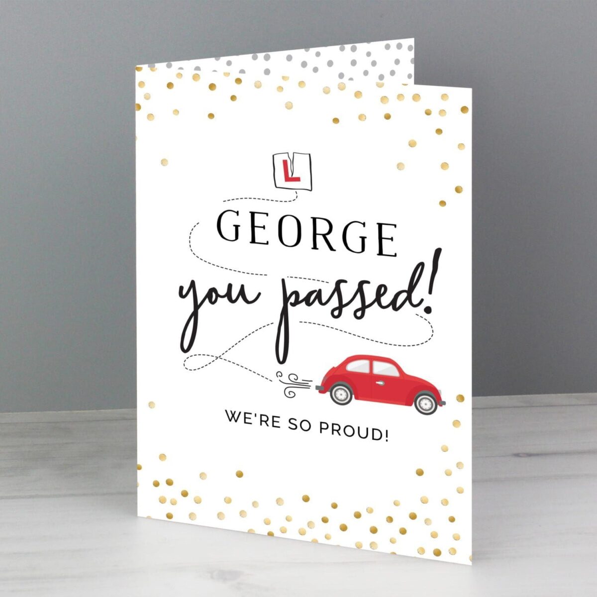 Personalised Passed Driving Test Card: 2 - Greeting Cards By Gift Moments