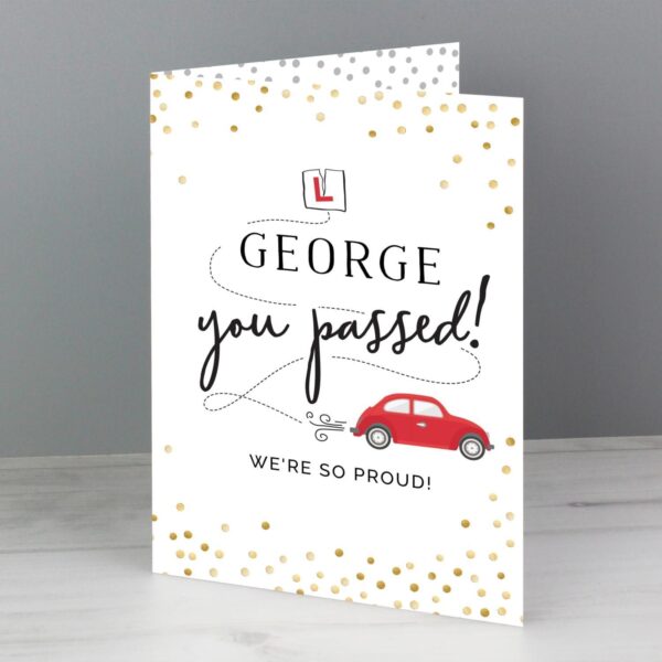 Personalised Passed Driving Test Card: 2 - Greeting Cards By Gift Moments