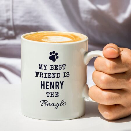 Personalised Paw Print Dog Breed Mug: 6 - Mugs By Gift Moments