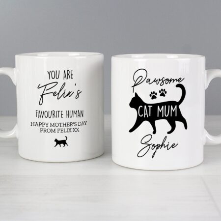 Personalised Pawsome Cat Mum Mug: 3 - Mugs By Gift Moments