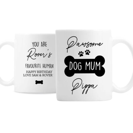 Personalised Pawsome Dog Mum Mug: 4 - Mugs By Gift Moments