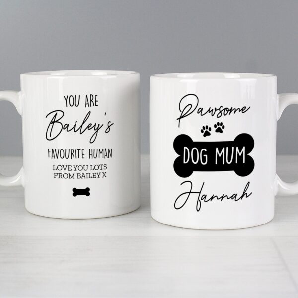 Personalised Pawsome Dog Mum Mug: 2 - Mugs By Gift Moments
