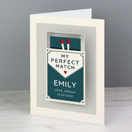 Personalised The Perfect Match Card: 2 - Greeting Cards By Gift Moments