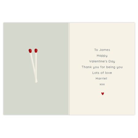 Personalised The Perfect Match Card: 3 - Greeting Cards By Gift Moments
